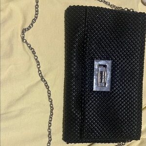 Jessica McClintock Black Beaded Clutch